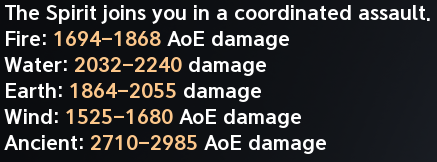 Jointstrike Destructive Attack Spirit Stats