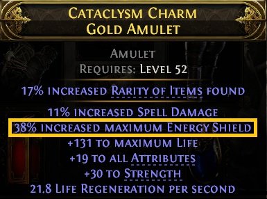 Local Energy Shield Modifier