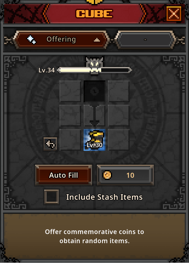 task bar hero cube offering