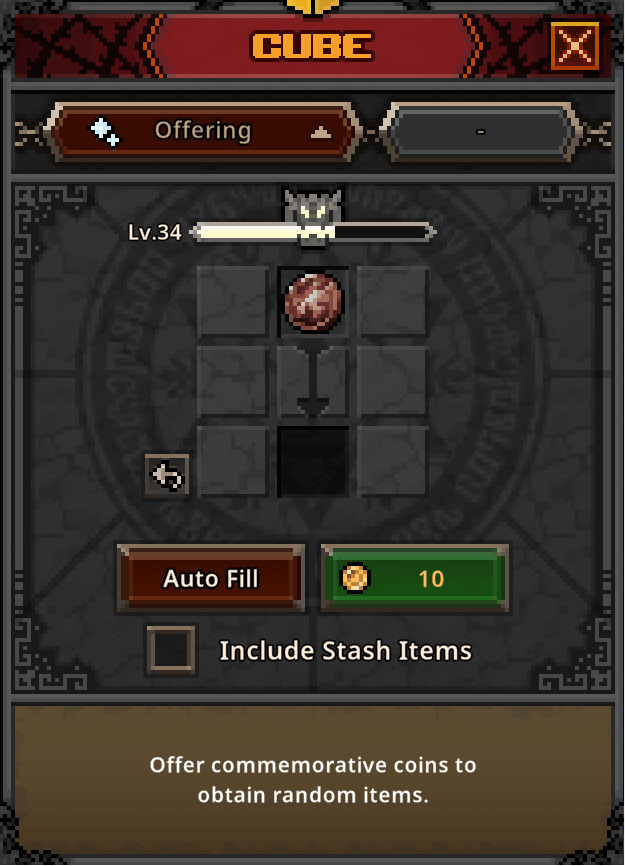 task bar hero cube offering