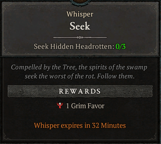 whisper seek