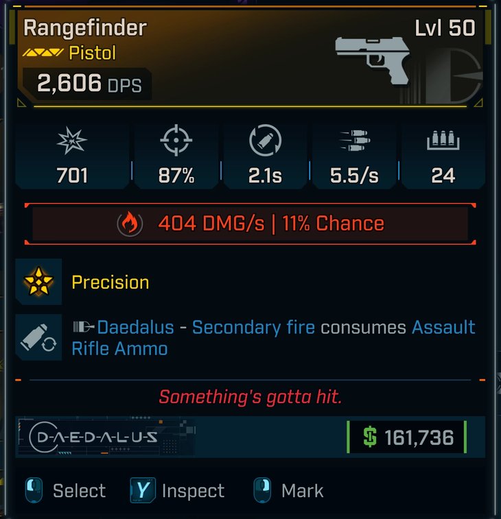 borderlands 4 rangefinder pistol