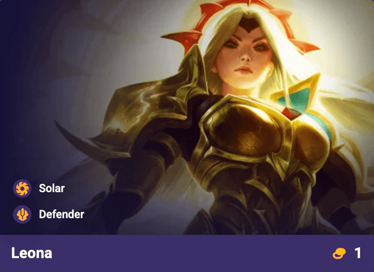 tft set 18 leona