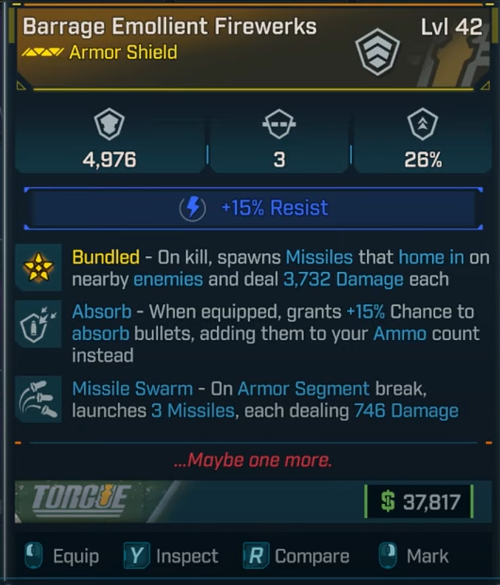 borderlands 4 firewerks armor shield