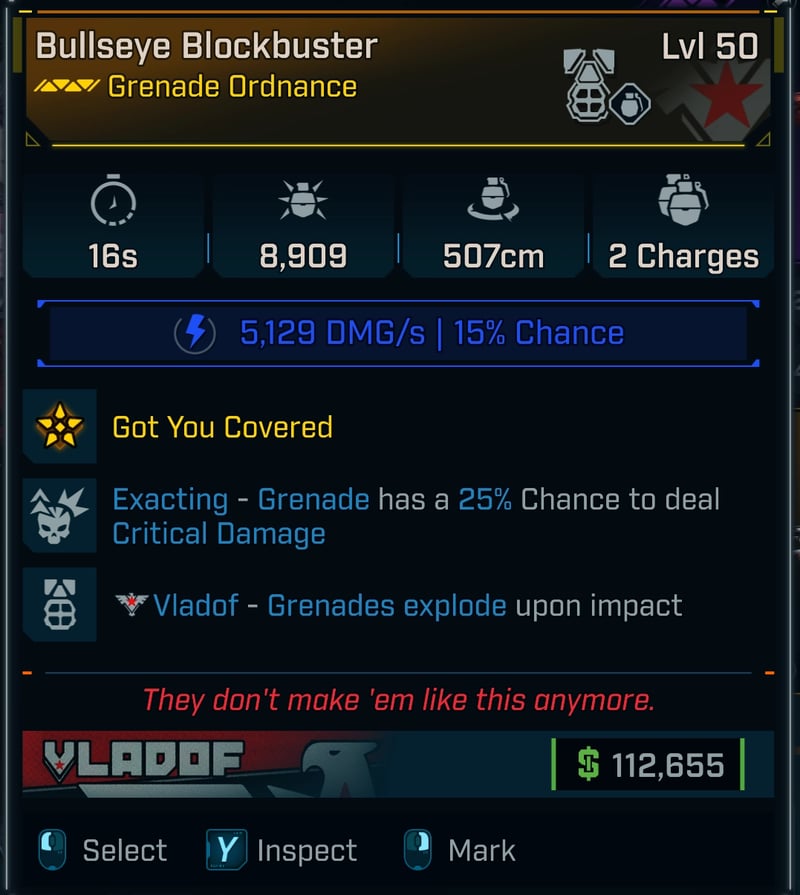 borderlands 4 blockbuster grenade