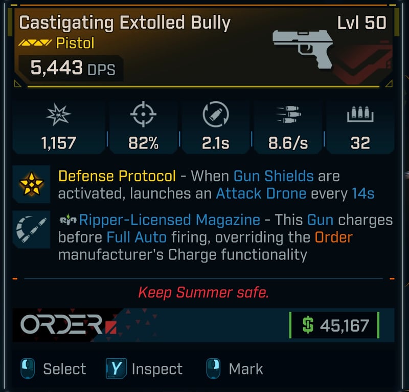 borderlands 4 bully pistol