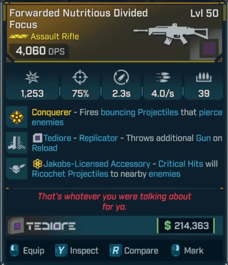 Borderlands 4 ASSAULT RIFLE MASTERLIST LVL 50 ITEMS & GUNS ✅ Region Free For PC, PS5, Xbox