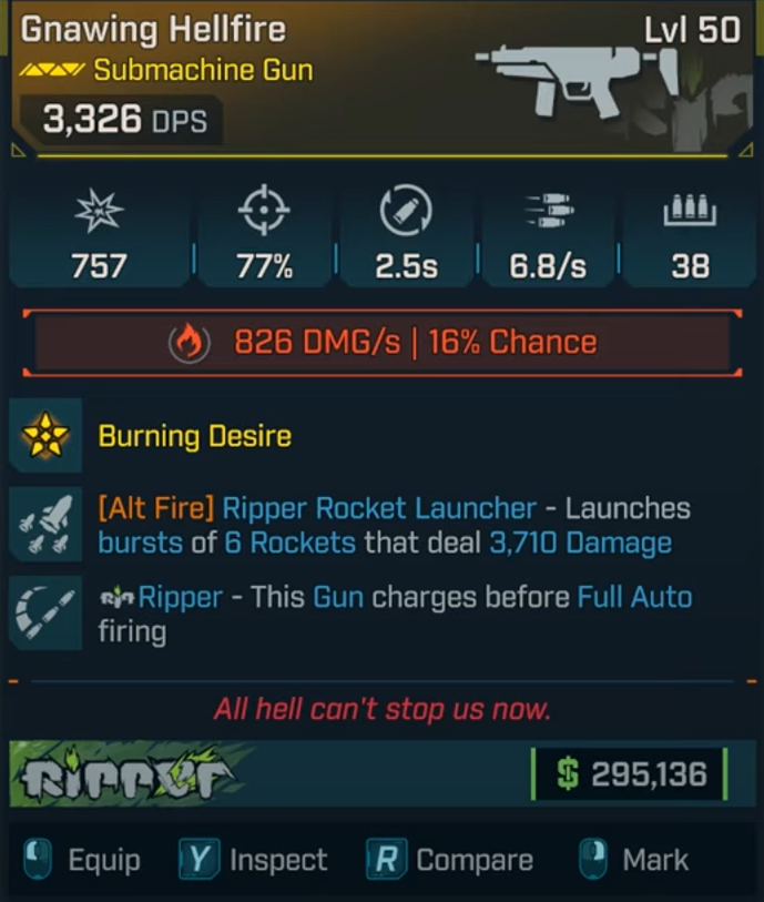 borderlands 4 hellfire SMG