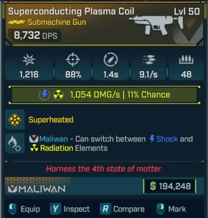 borderlands 4 plasma coil smg