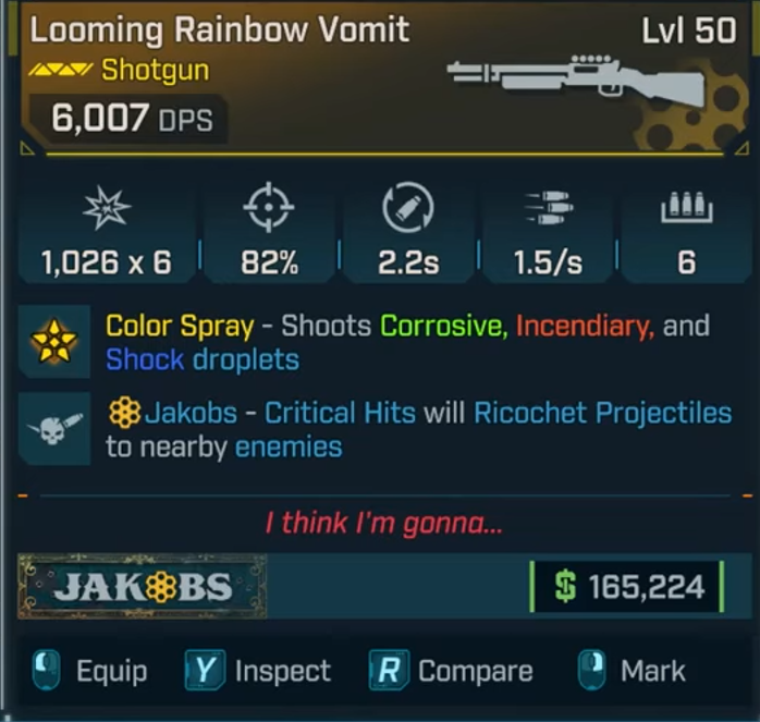 borderlands 4 rainbow vomit shotgun