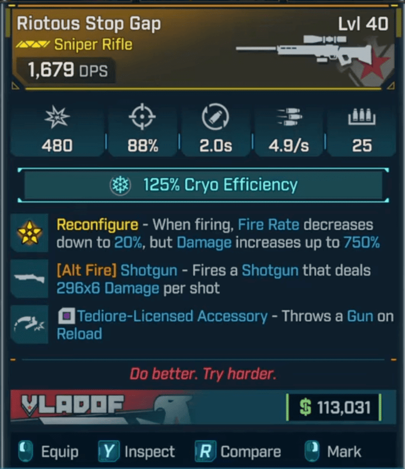 borderlands 4 stop gap sniper rifle