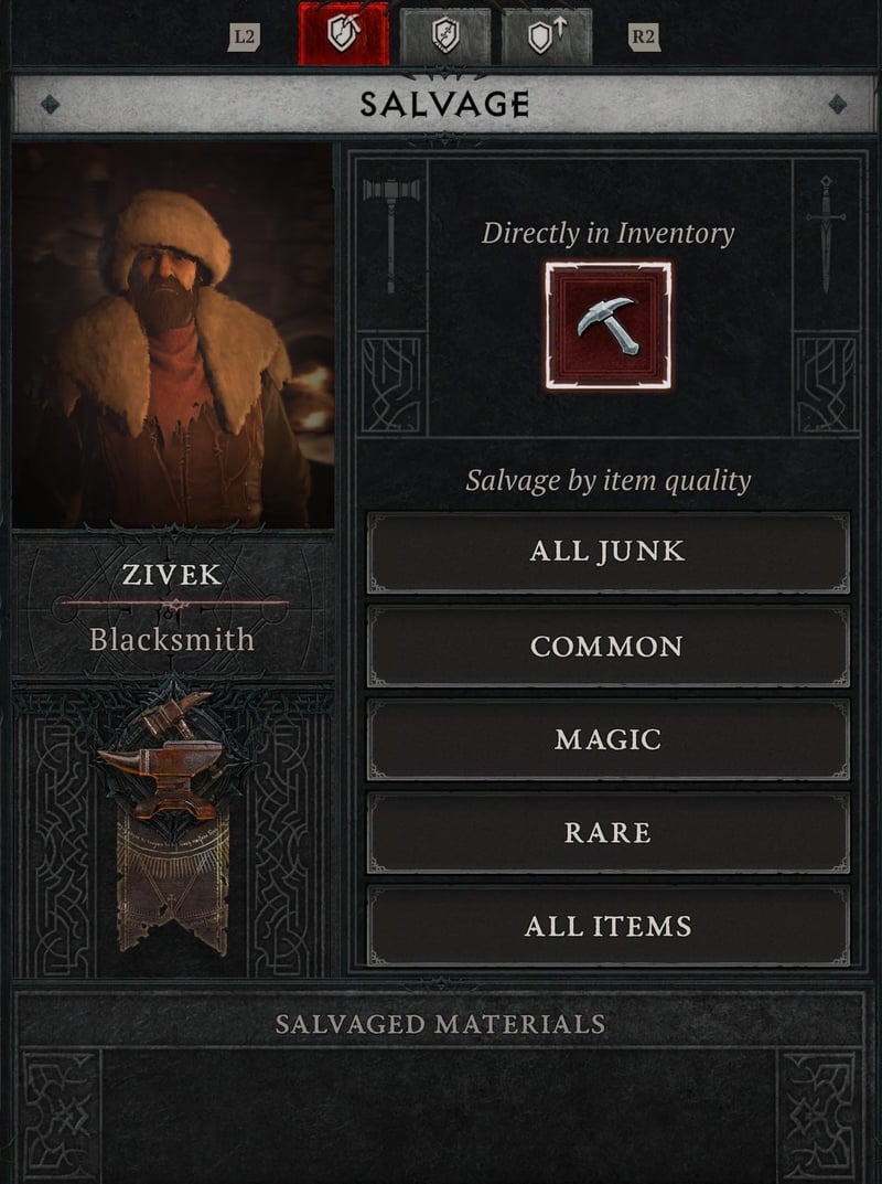 diablo 4 salvage