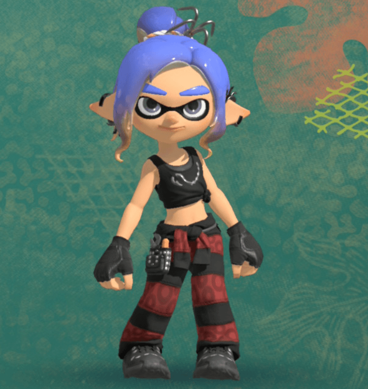 crimson punk outfit