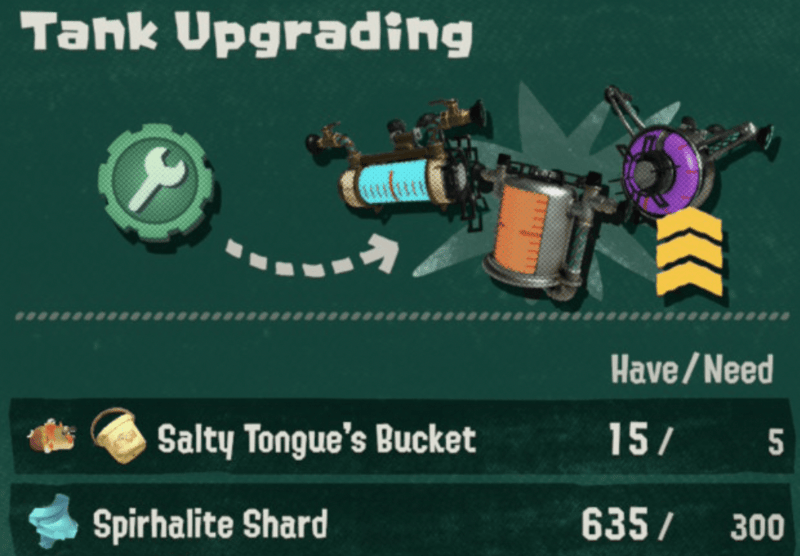 hideout ship construction tank upgrading materials