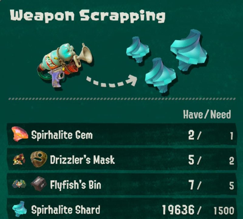 hideout ship construction weapon scrapping materials