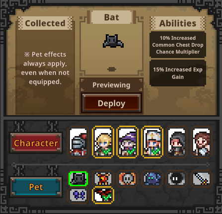 task bar hero pet bat