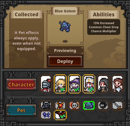 task bar hero pet blue golem