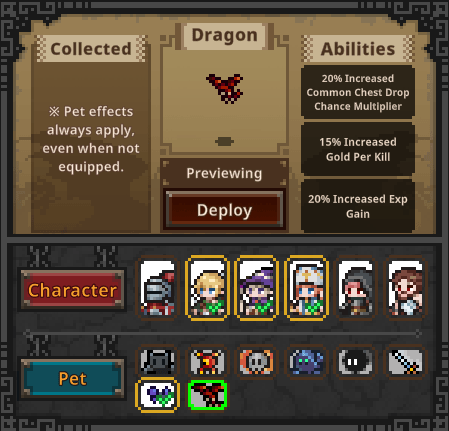 task bar hero pet dragon