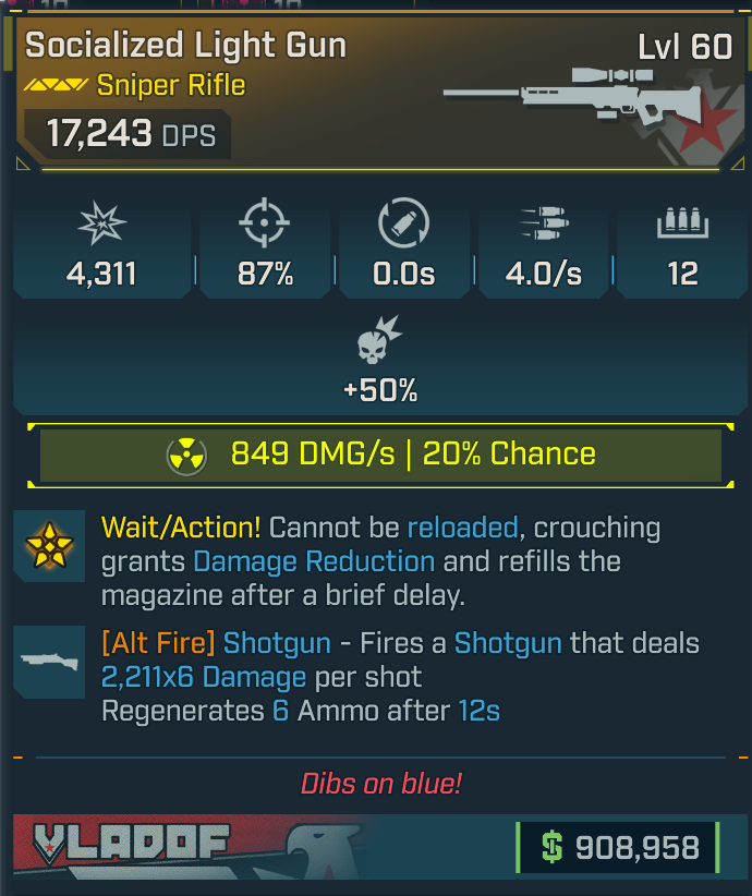 borderlands 4 Light Gun sniper rifle
