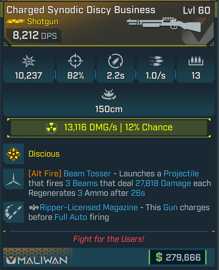 borderlands 4 Discy Business Shotgun