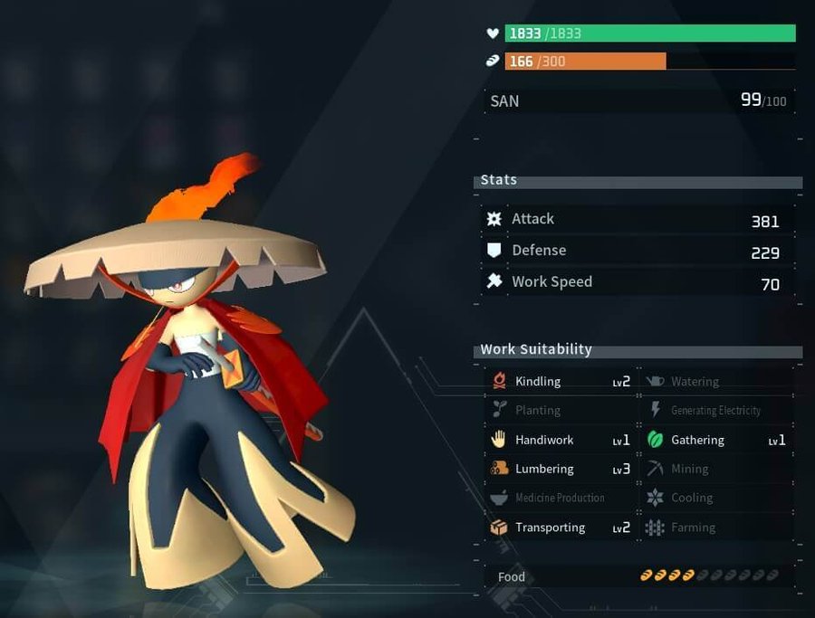 palworld bushi kindling