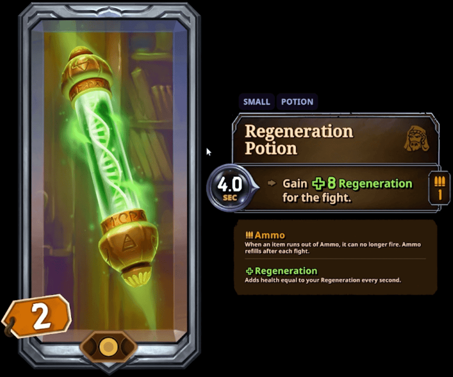 the bazaar regeneration potion