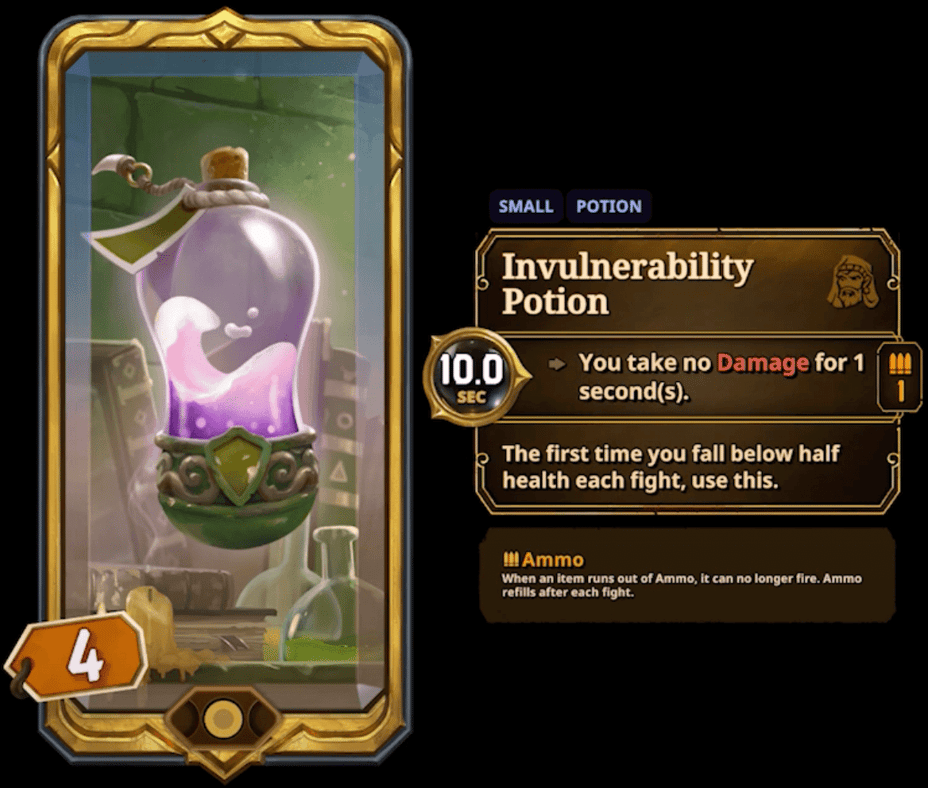 the bazaar invulnerability potion