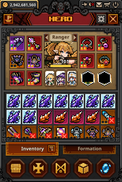 task bar hero soulstone inventory