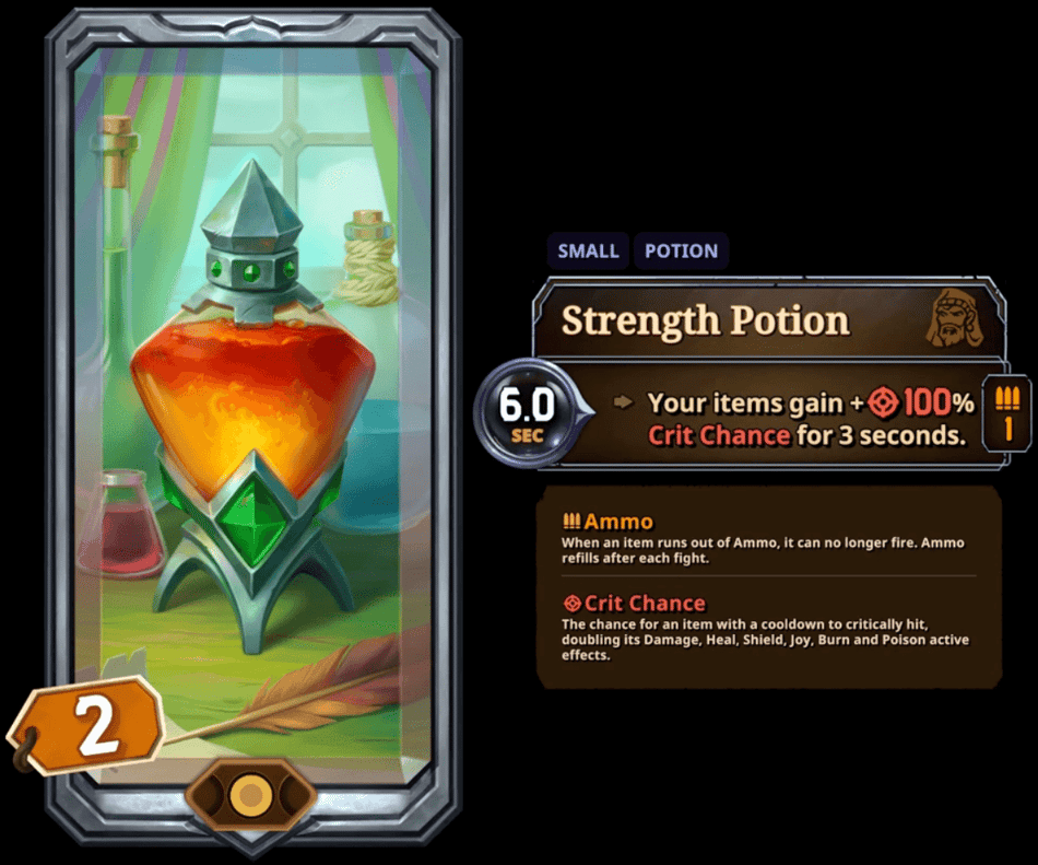 the bazaar strength potion