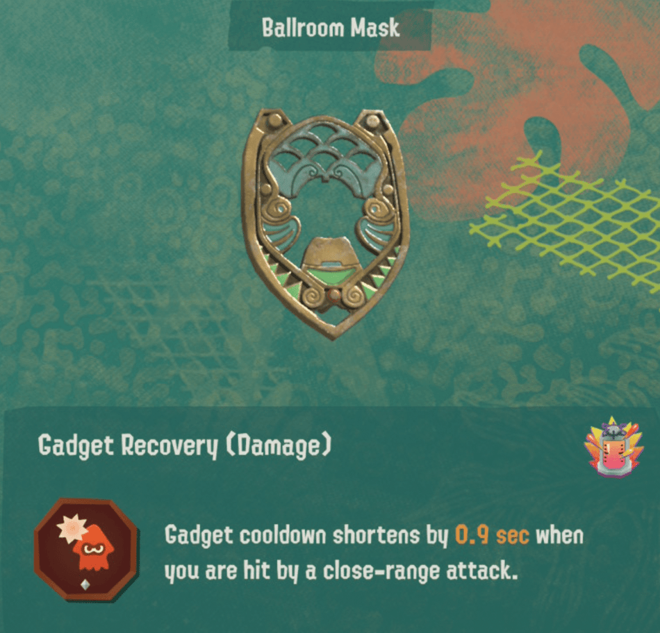 splatoon raiders relic power gadget recovery damage