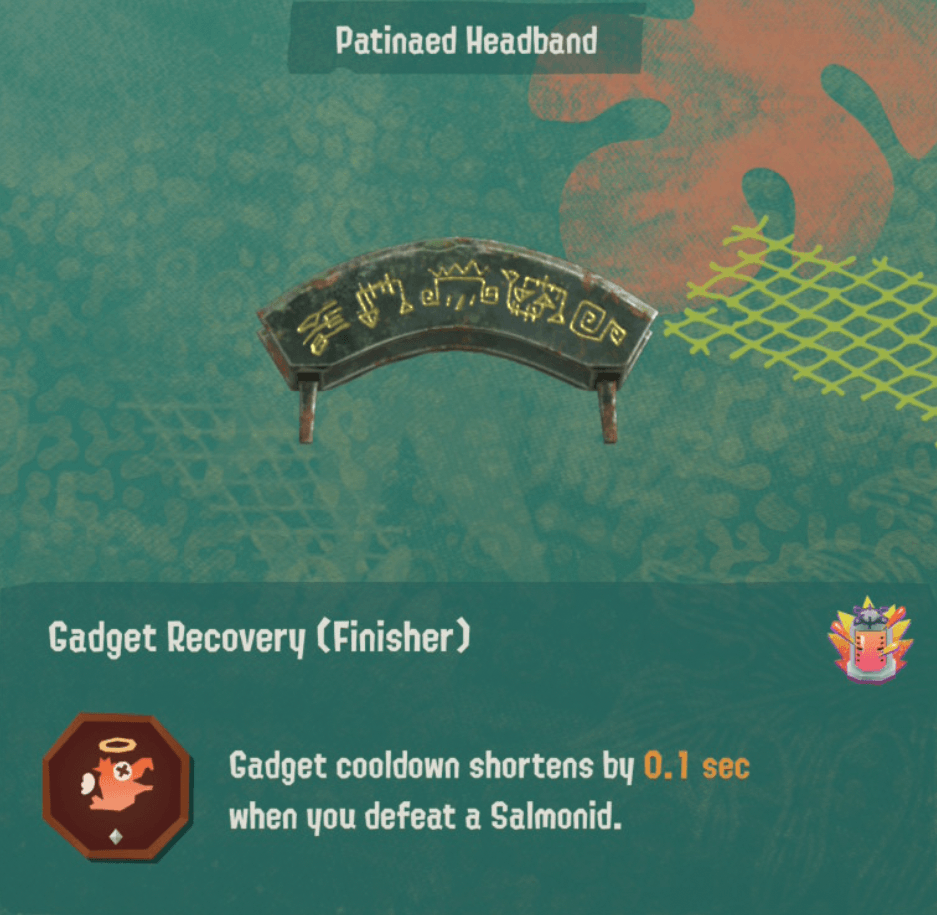 splatoon raiders relic power gadget recovery finisher