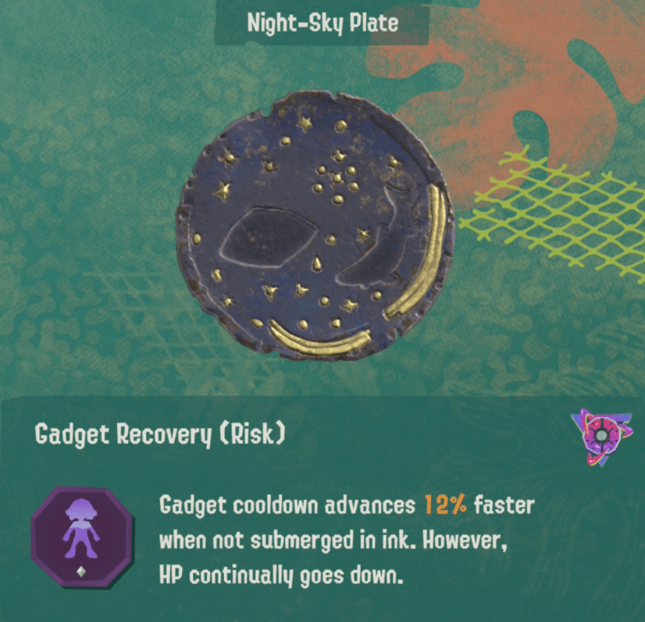 splatoon raiders relic power gadget recovery risk