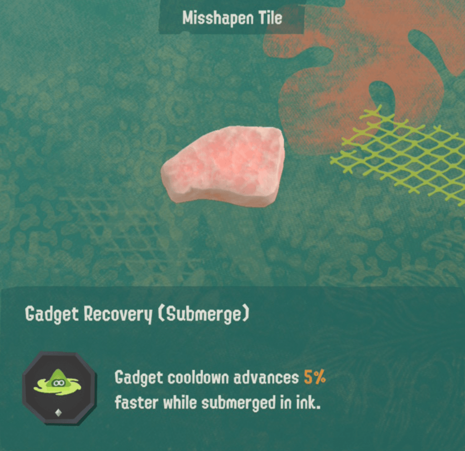 splatoon raiders relic power gadget recovery submerge