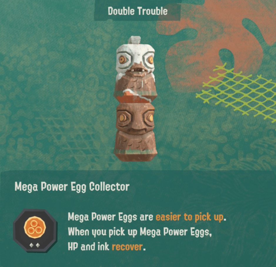 splatoon raiders relic power mega power egg collector level 2