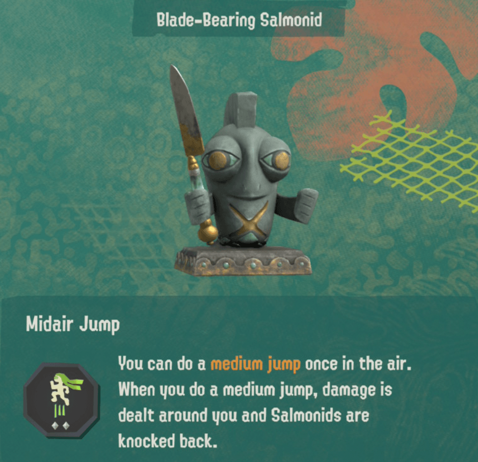 splatoon raiders relic power midair jump level 2