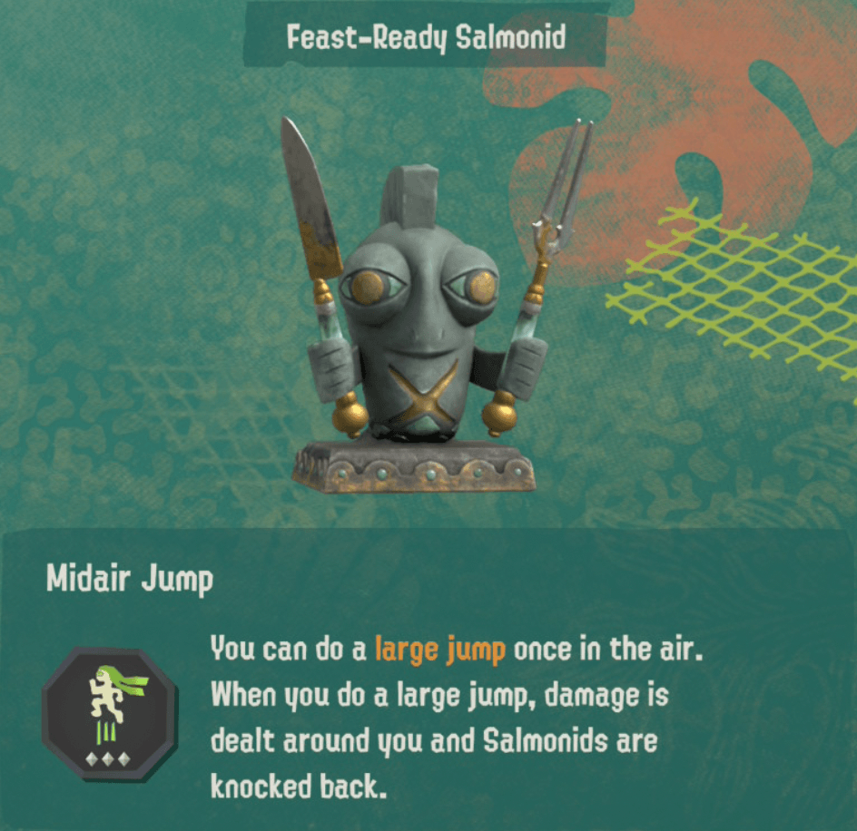 splatoon raiders relic power midair jump level 3