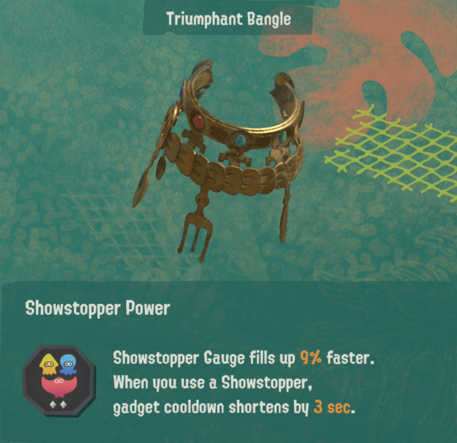 splatoon raiders relic power showstopper power level 2