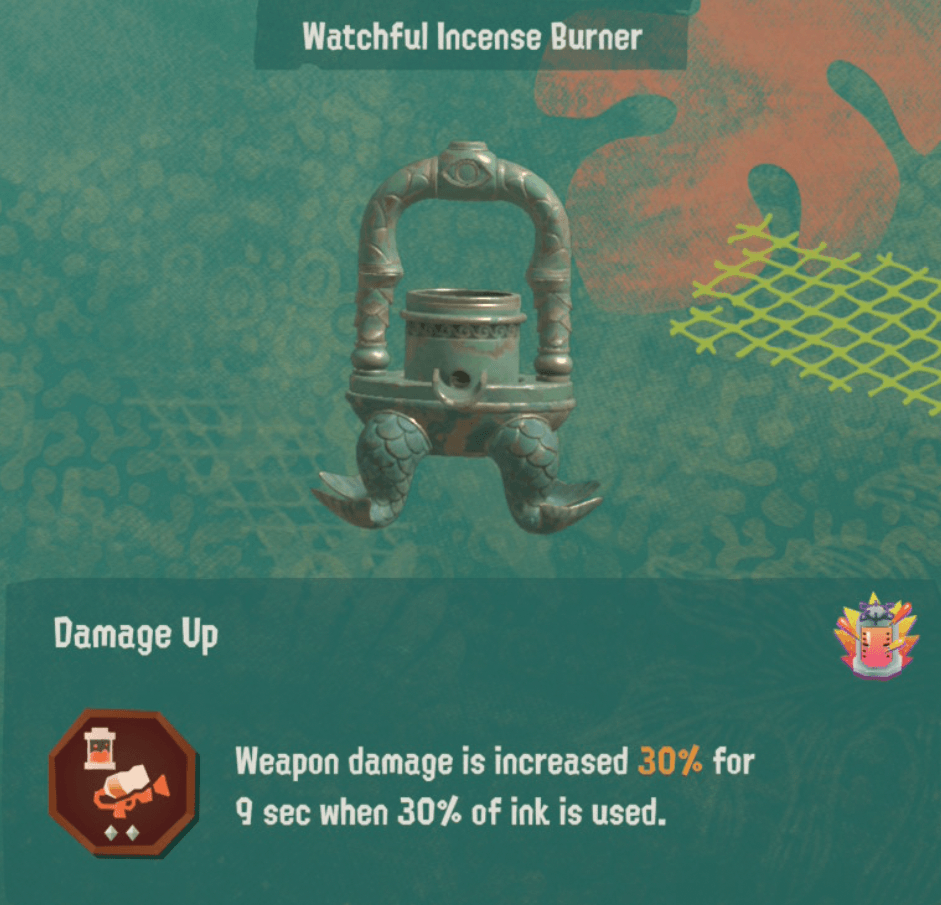 splatoon raiders relic power damage up level 2