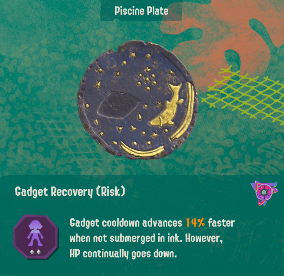 splatoon raiders relic power gadget recovery risk level 2