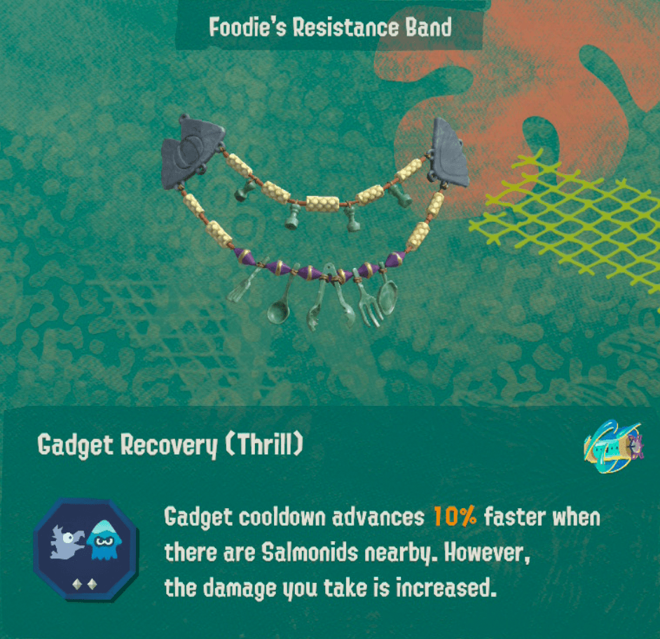 splatoon raiders relic power gadget recovery thrill level 2