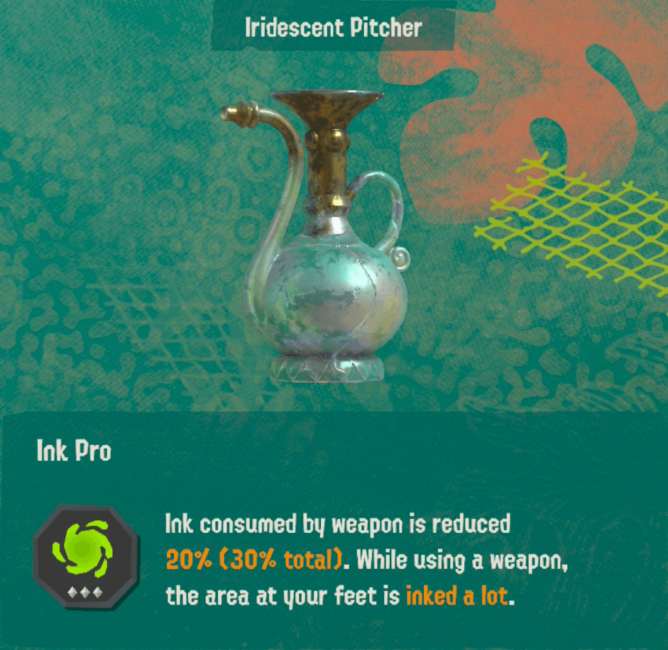 splatoon raiders relic power ink pro level 3