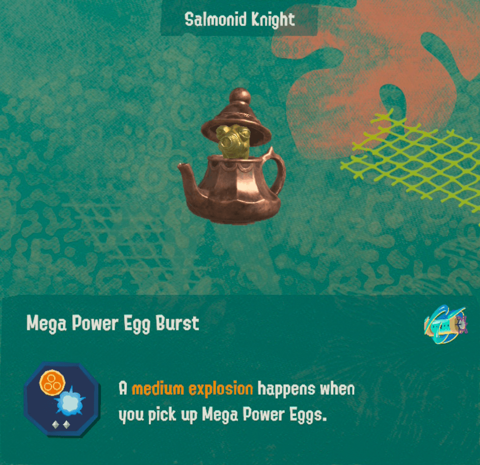splatoon raiders relic power mega power egg burst level 2