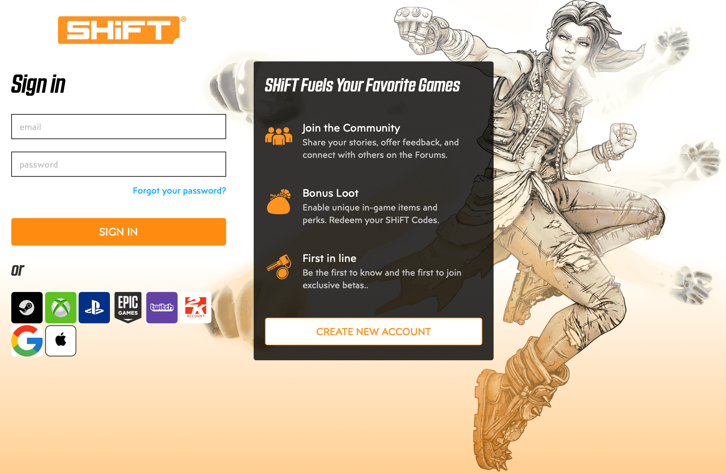 borderlands 4 shift account creation