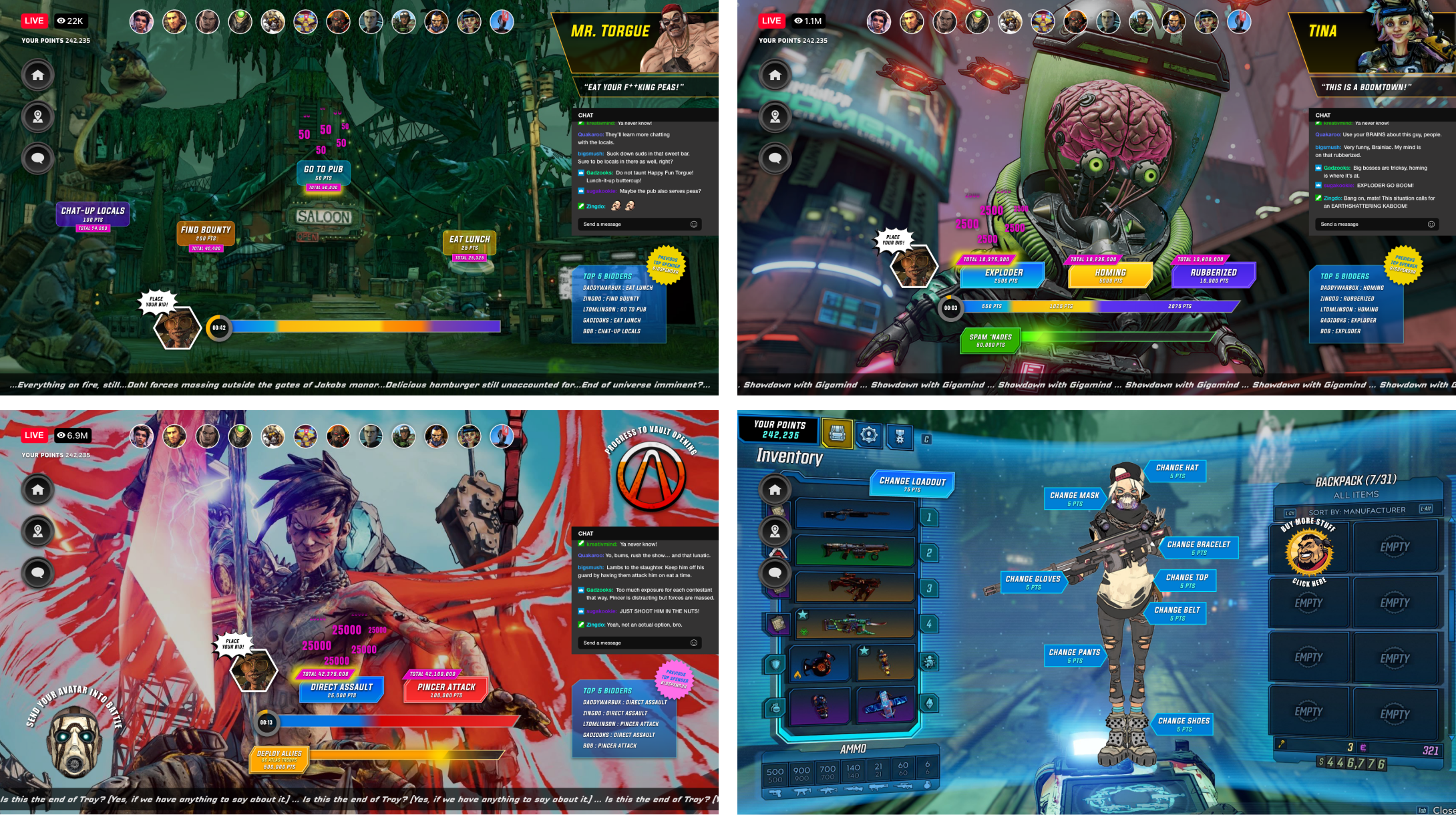 Echovision Live UI Screen