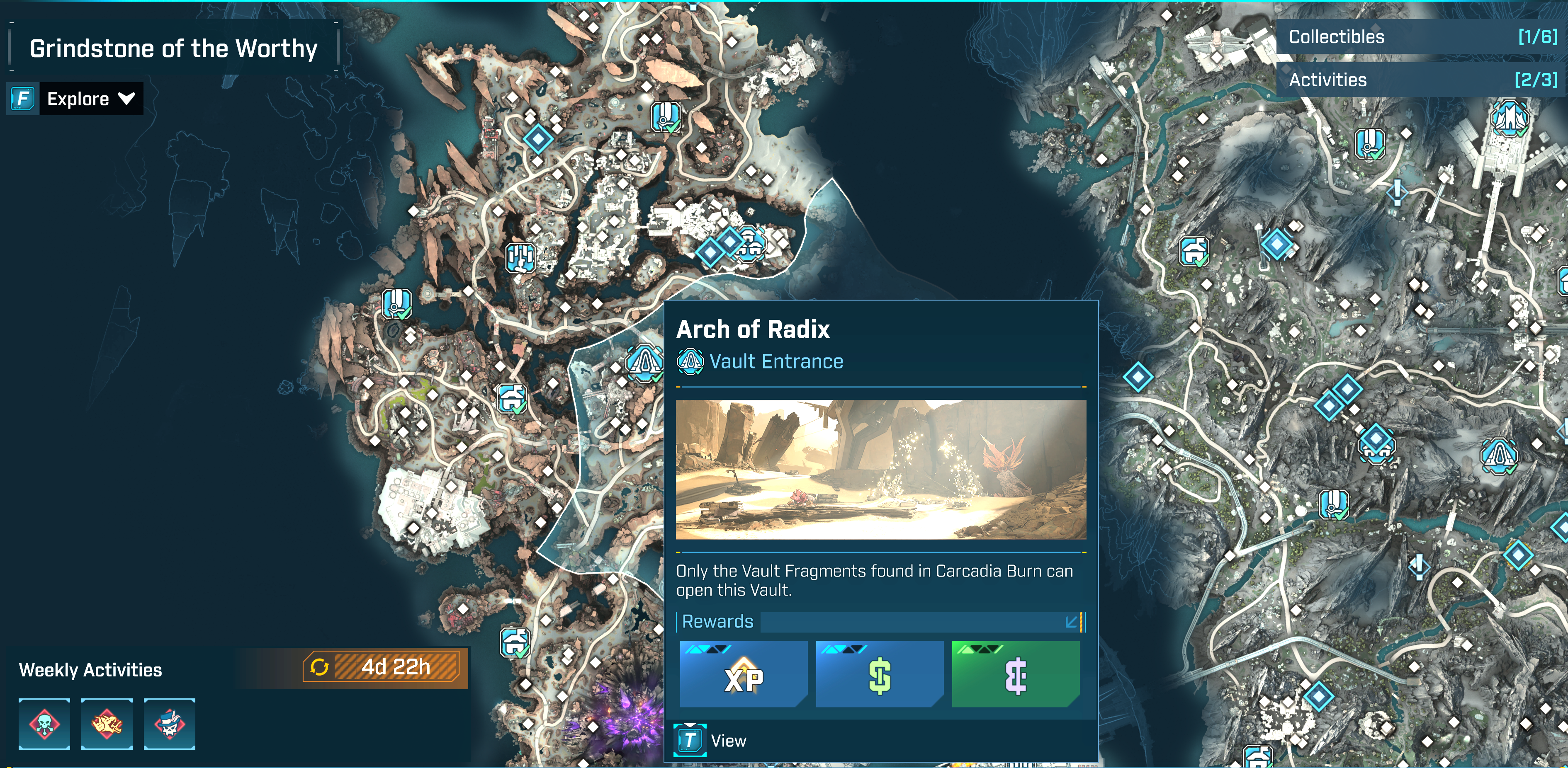 borderlands 4 arch of radix location