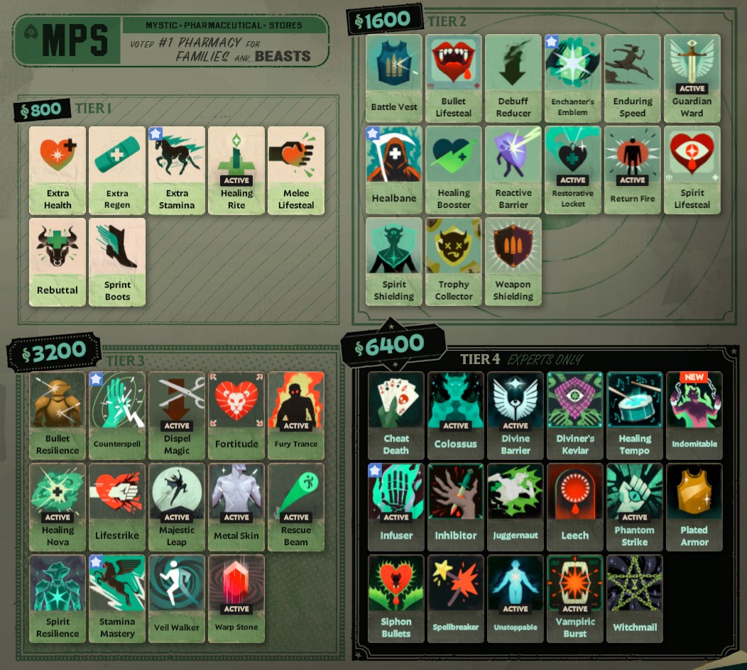 Deadlock Vitality Items