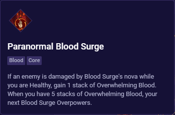 paranormal blood surge