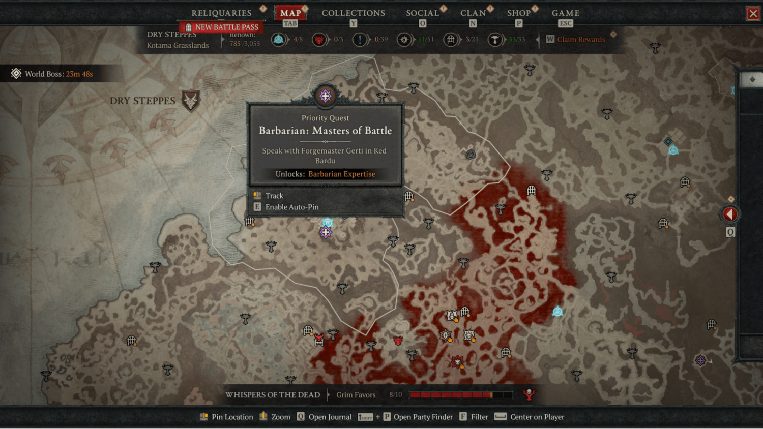 diablo 4 season 8 barbarian class quest