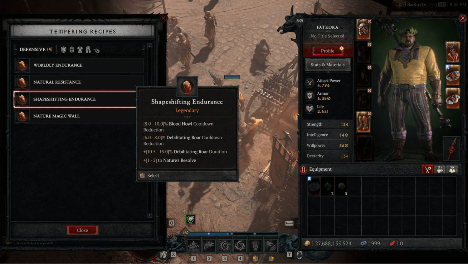 shapeshifting endurance