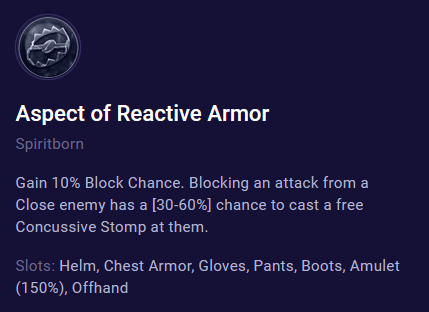 aspect of reactive armor
